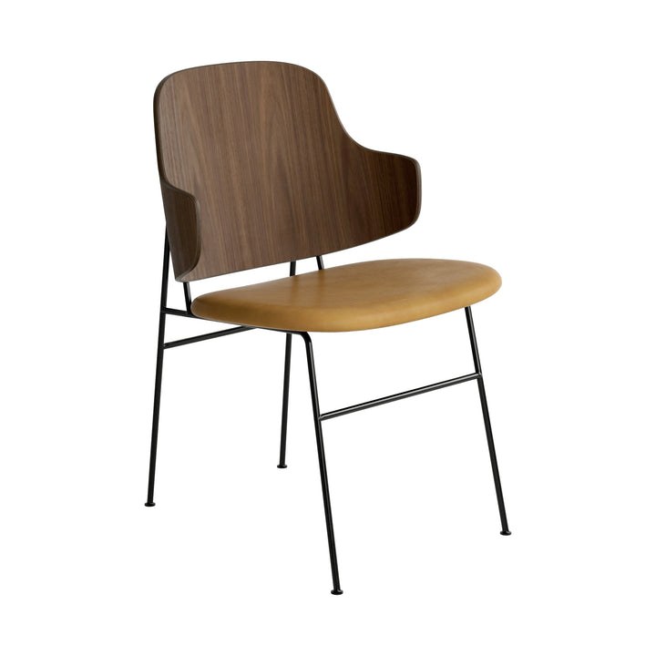 The Penguin Dining Chair Chairs Audo Copenhagen 0250 - Cognac Dakar / Walnut