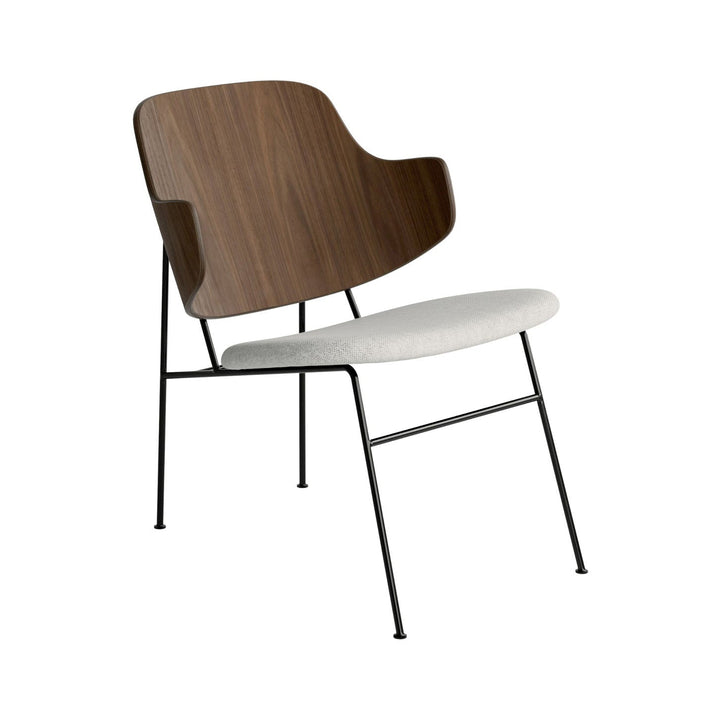 The Penguin Lounge Chair Chairs Audo Copenhagen 0110 - Grey Hallingdal / Walnut