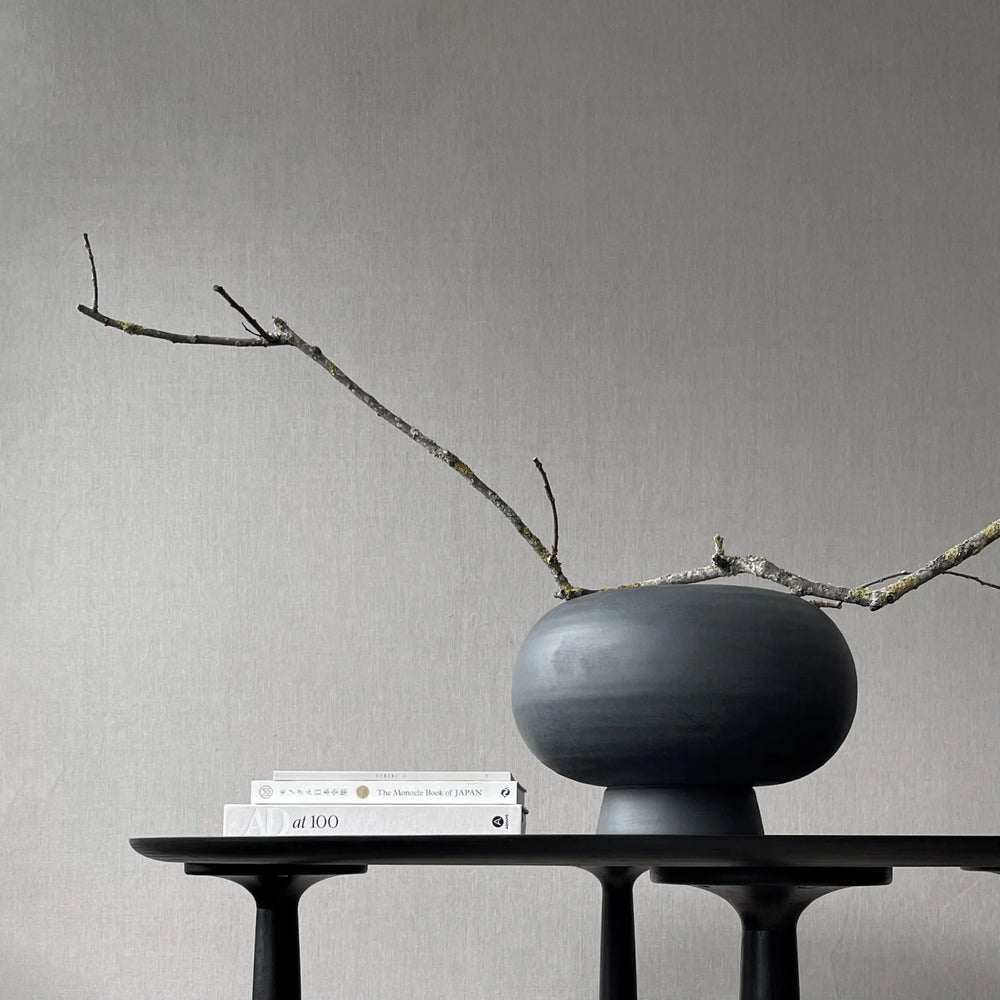 Kabin Vase, Fat - Black Vases 101 Copenhagen   