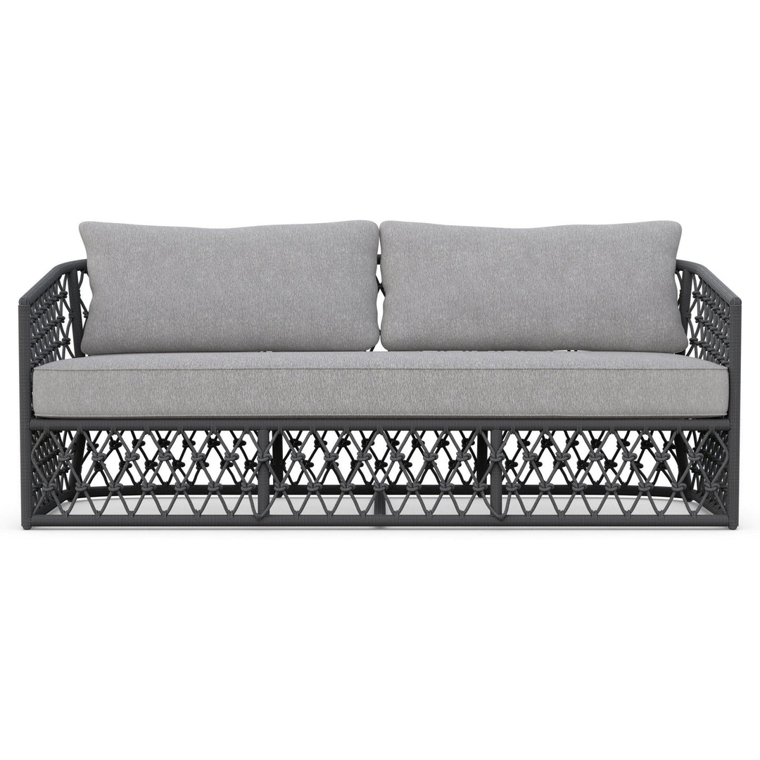 Amelia 3-Seat Sofa Outdoor Sofas Azzurro Living Ash / Fog Solvita