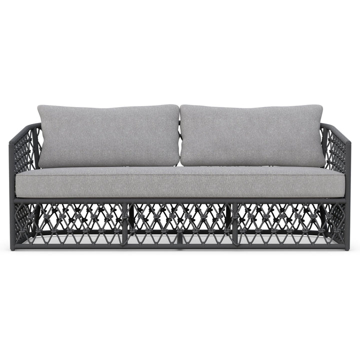 Amelia 3-Seat Sofa Outdoor Sofas Azzurro Living Ash / Fog Solvita