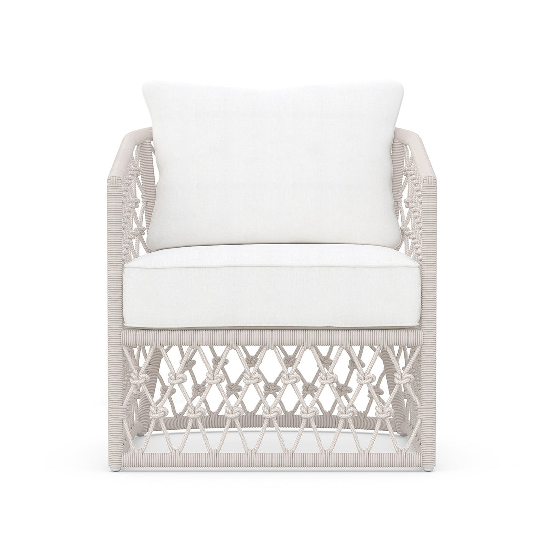 Amelia Club Chair Outdoor Chairs Azzurro Living Sand Frame with Cloud Solvita Cushion Chair Only