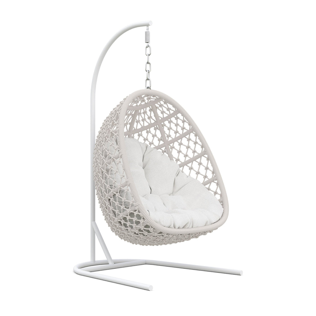 Amelia Hanging Chair Outdoor Chairs Azzurro Living Sand / Cloud Solvita White