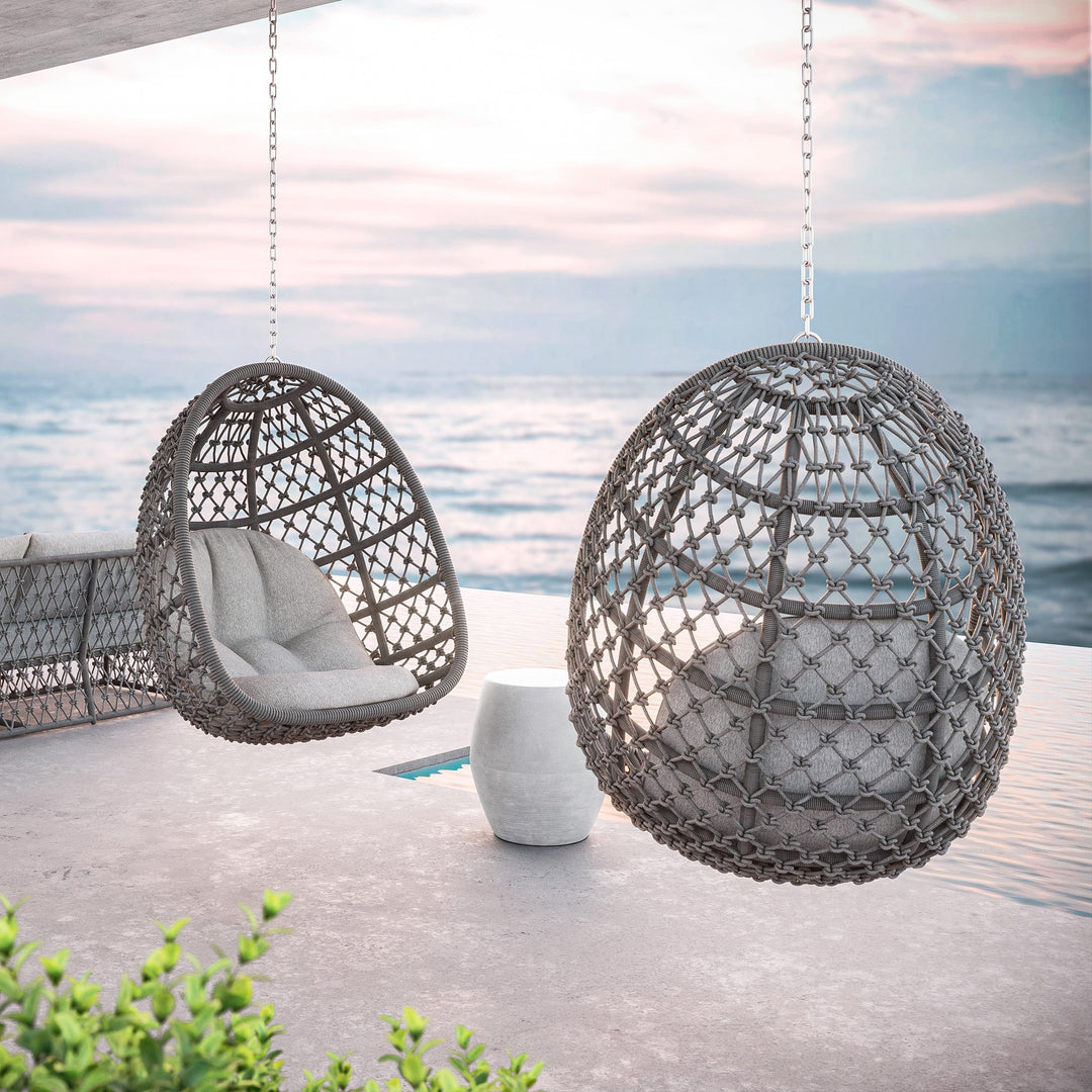 Amelia Hanging Chair Outdoor Chairs Azzurro Living Ash / Fog Solvita Chair Only