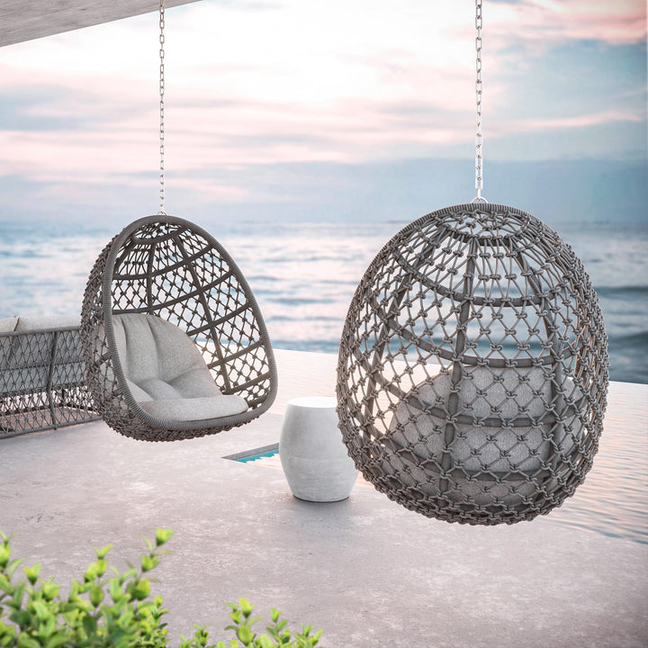 Amelia Hanging Chair Outdoor Chairs Azzurro Living Ash / Fog Solvita Chair Only