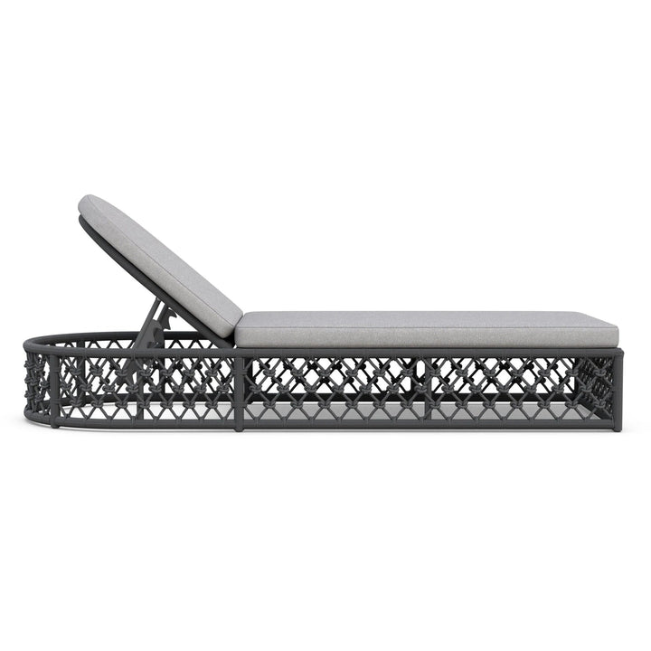 Amelia Lounge Chair Outdoor Furniture Azzurro Living Ash Frame with Fog Solvita Cushion Chair Only