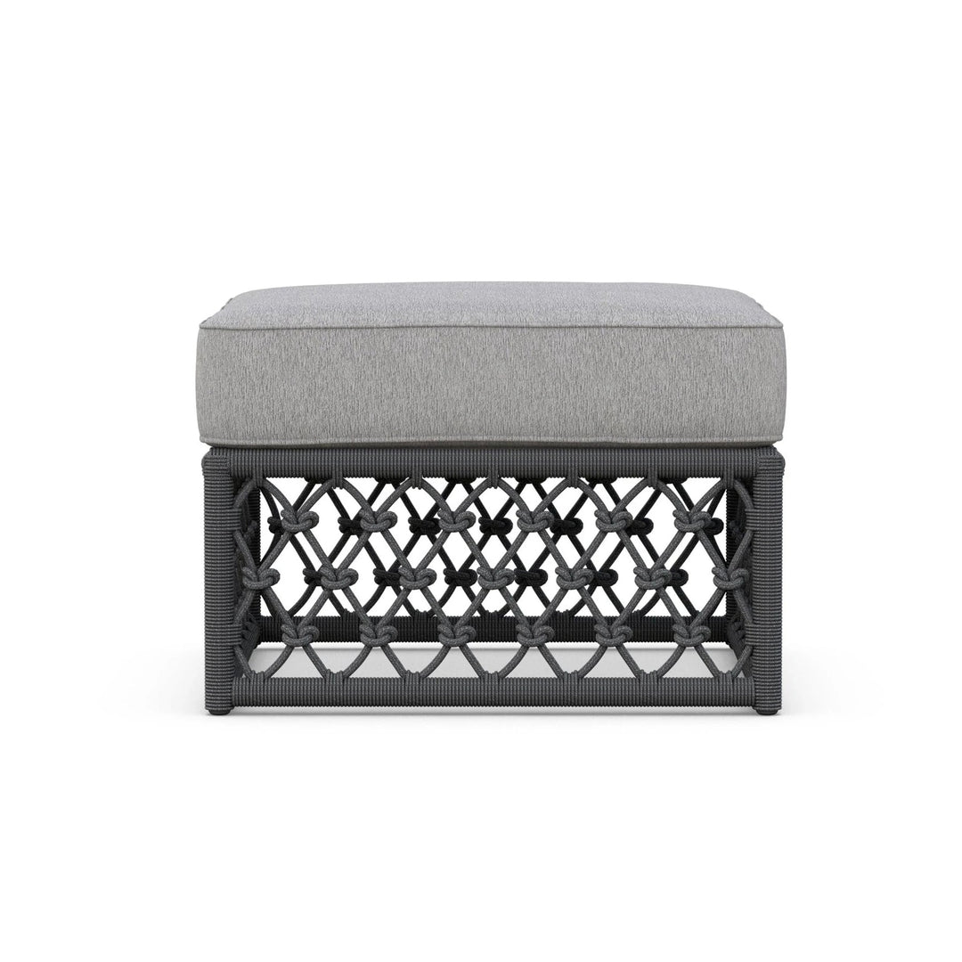 Amelia Ottoman Outdoor Ottomans Azzurro Living Ash / Fog Solvita