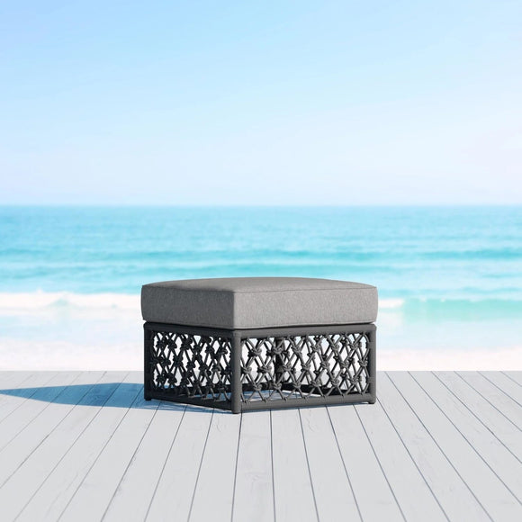 Amelia Ottoman Outdoor Ottomans Azzurro Living