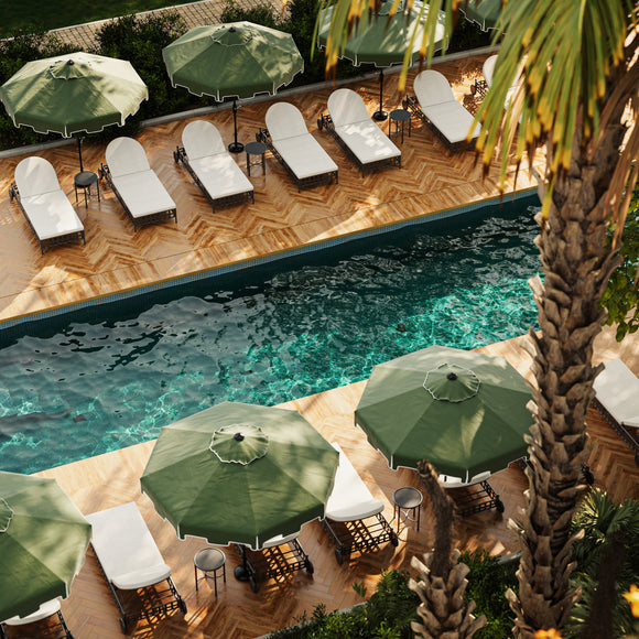 Athens Chaise Lounge Outdoor Furniture Azzurro Living