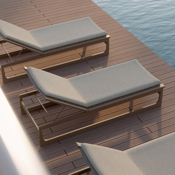 Cozumel Chaise Lounge Outdoor Furniture Azzurro Living