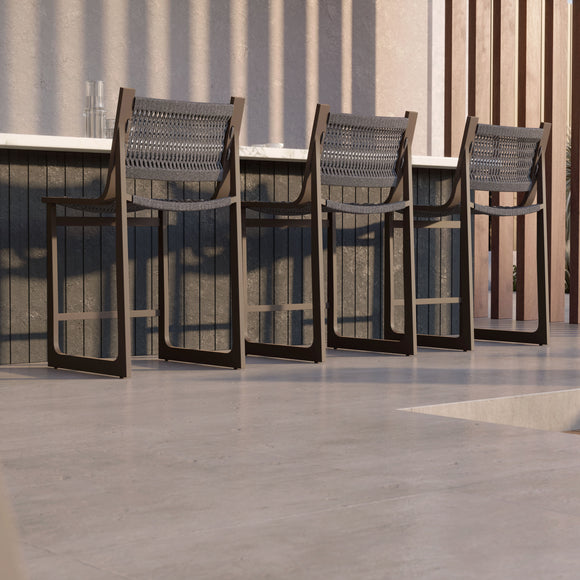 Cozumel Stool Outdoor Furniture Azzurro Living