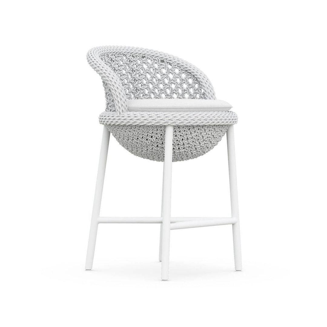 Montauk Stool Outdoor Furniture Azzurro Living Counter: 25 in height