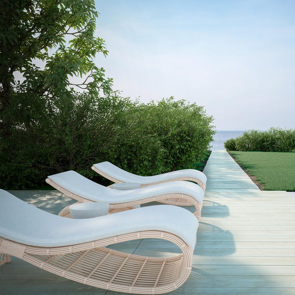 Paloma Wave Chaise Lounge Outdoor Furniture Azzurro Living