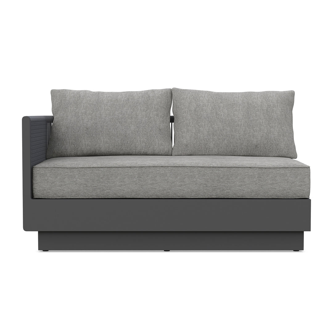 Porto Sofa Outdoor Sofas Azzurro Living Matte Charcoal / Fog Left Section Arm