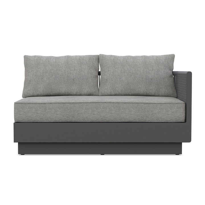 Porto Sofa Outdoor Sofas Azzurro Living Matte Charcoal / Fog Right Section Arm