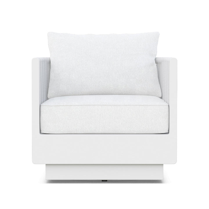 Porto Swivel Club Chair Chairs Azzurro Living Matte White / Cloud