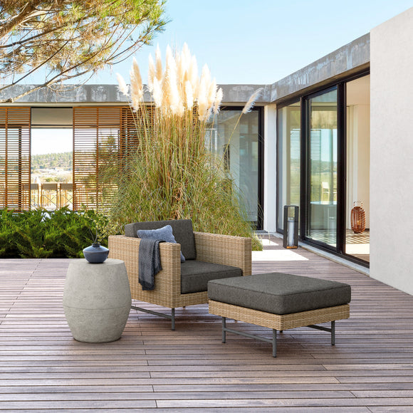 Sonoma Ottoman Outdoor Ottomans Azzurro Living