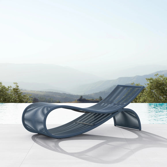 Wave Chaise Lounge Outdoor Furniture Azzurro Living