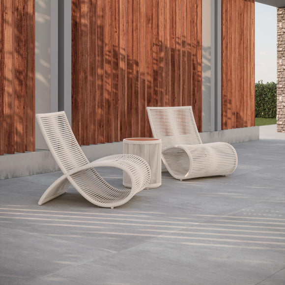 Wave Lounge Chair (Set of 2) Outdoor Chairs Azzurro Living