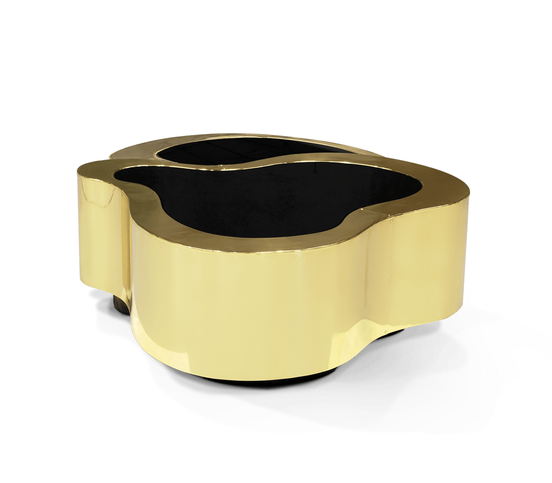 wave polished brass center table Coffee Tables Boca Do Lobo