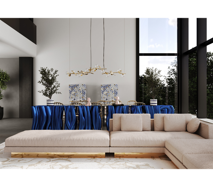 monochrome blue sideboard Consoles Boca Do Lobo