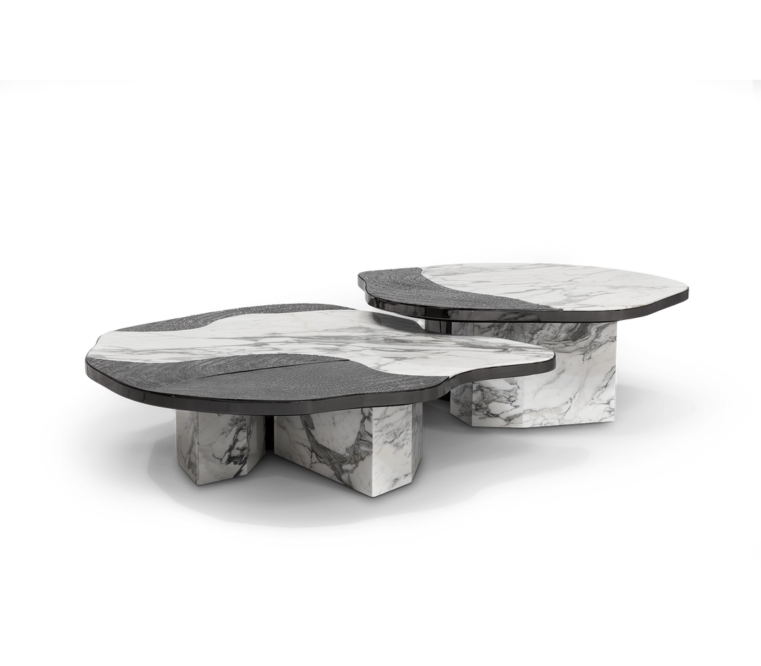 ophelia portoro marble and gold center table - Image 41