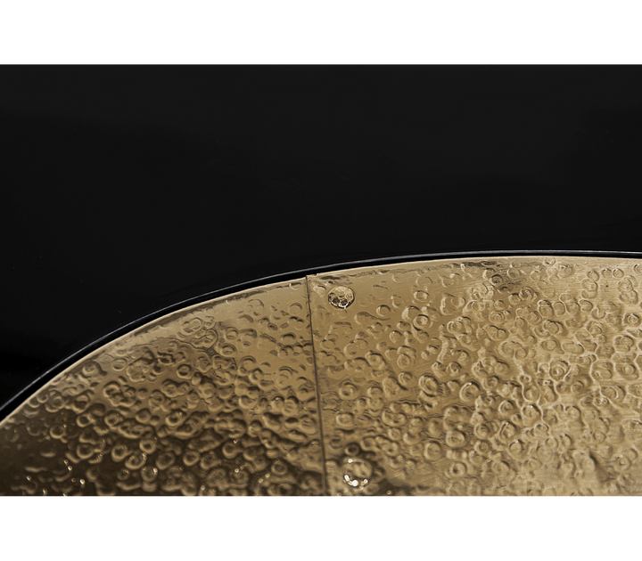wave polished brass center table - Image 47