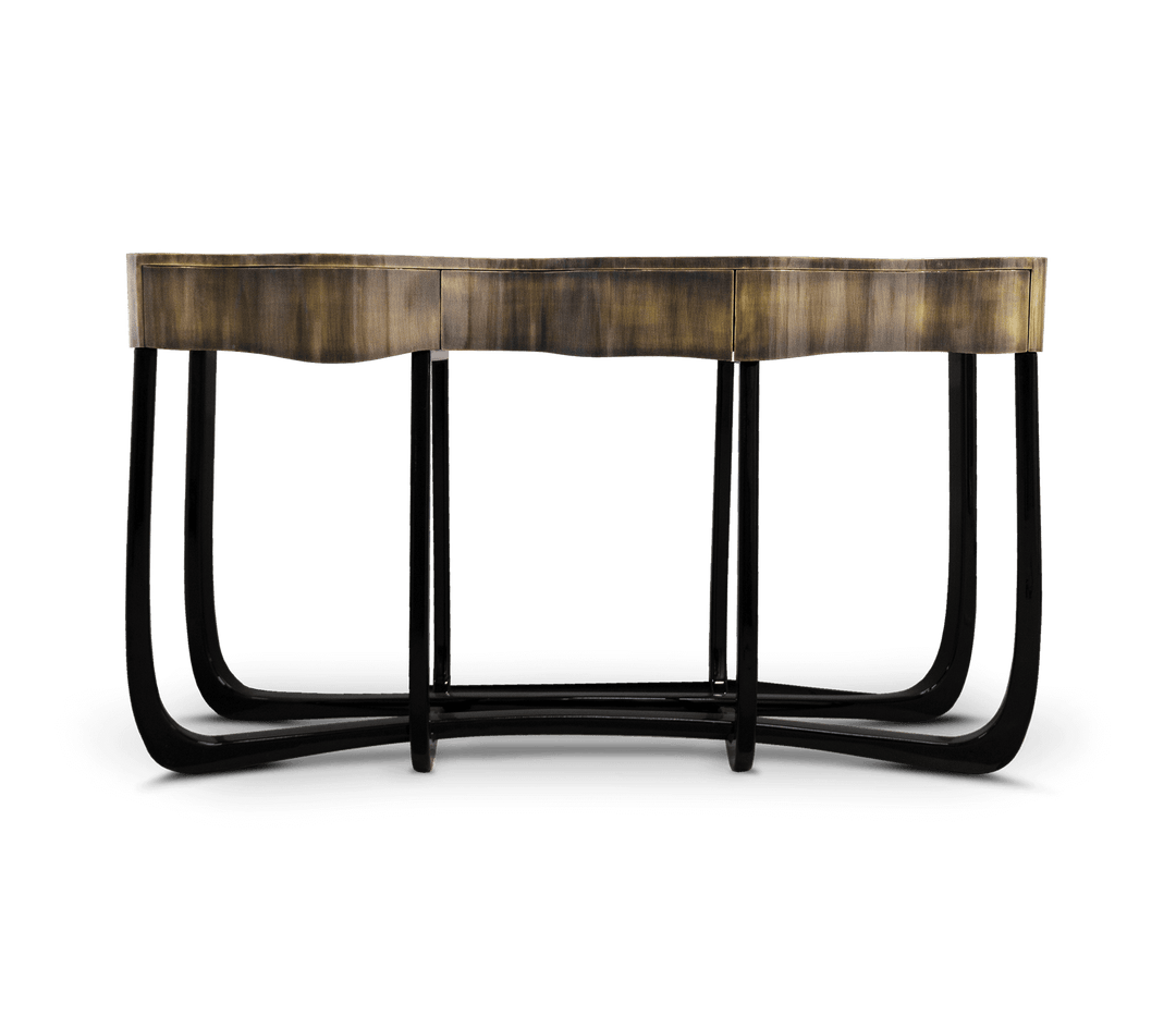 sinuous gold console Consoles Boca Do Lobo Dark Patina