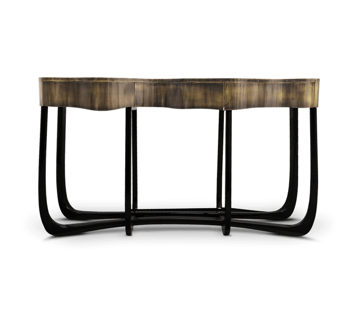 sinuous gold console Consoles Boca Do Lobo Dark Patina