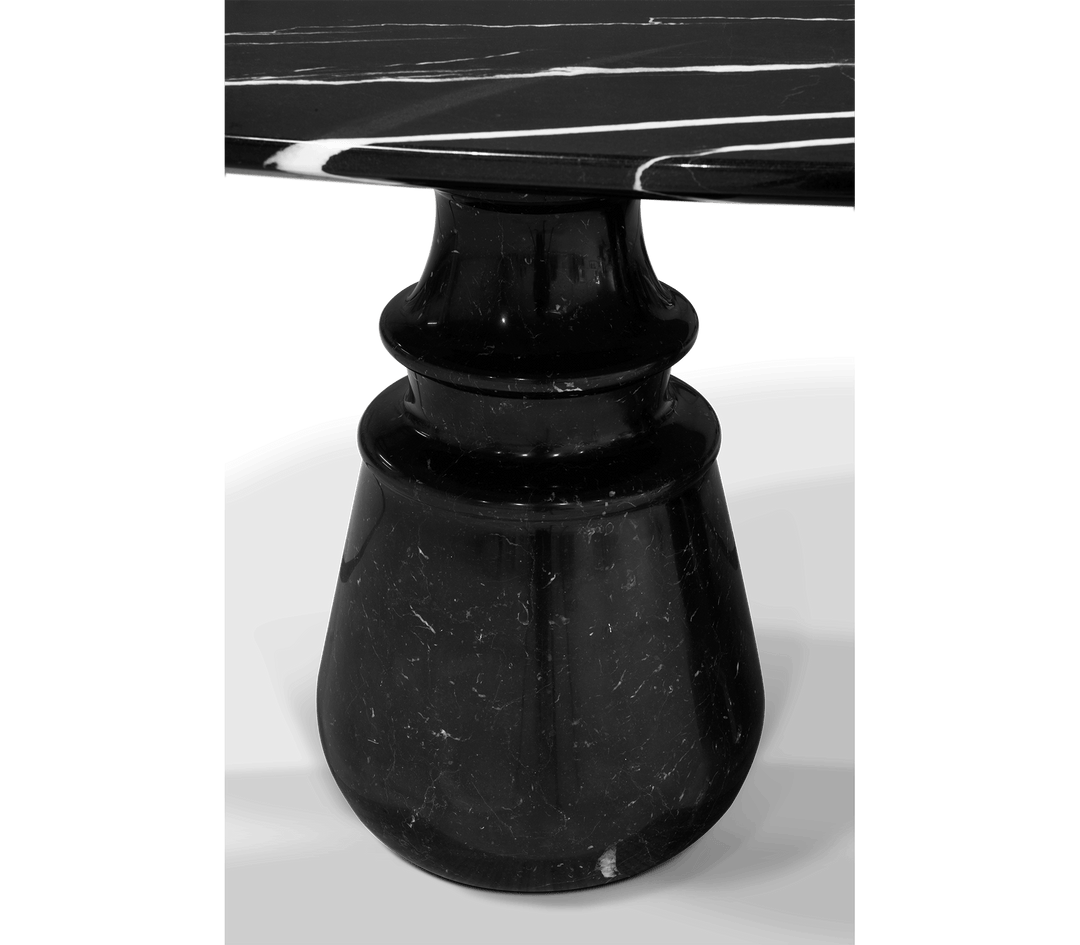pietra oval xl nero marquina dining table Dining Tables Boca Do Lobo