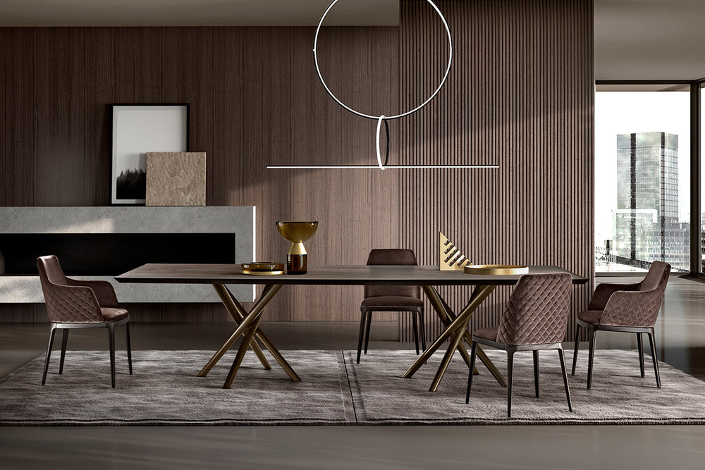 BALY WOOD TOP DINING TABLE Kitchen & Dining Room Tables Eforma   