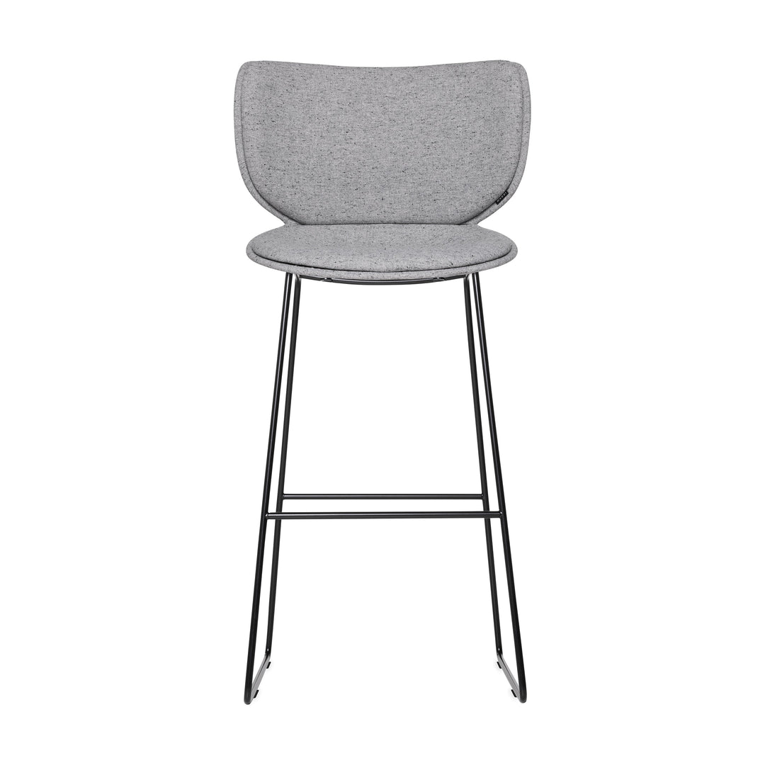 Hana Upholstered Stool Furniture Moooi Solis Rain Black Bar: 29.9 in height