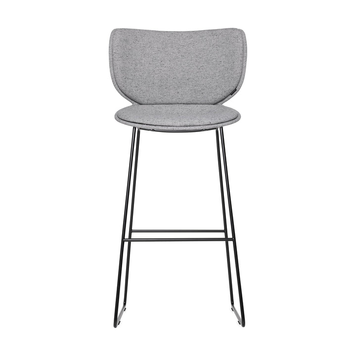 Hana Upholstered Stool Furniture Moooi Solis Rain Black Bar: 29.9 in height