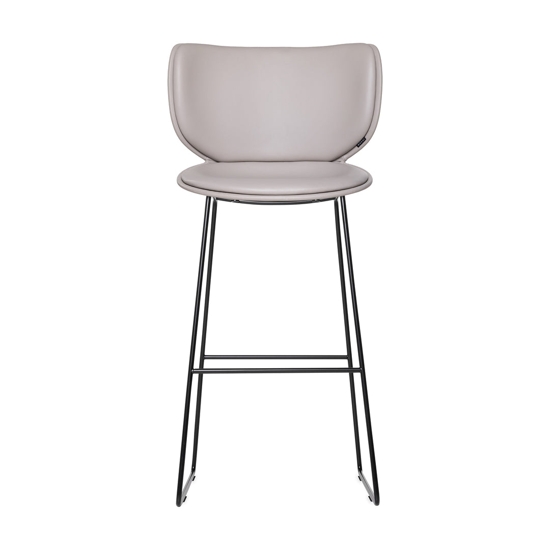 Hana Upholstered Stool Furniture Moooi Spectrum Glacier Black Bar: 29.9 in height