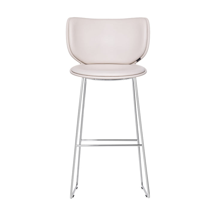 Hana Upholstered Stool Furniture Moooi Spectrum Mineral Chrome Bar: 29.9 in height