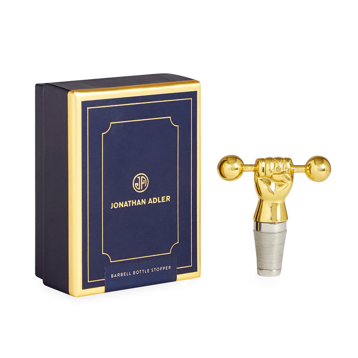 Barbell Bottle Stopper Jonathan Adler