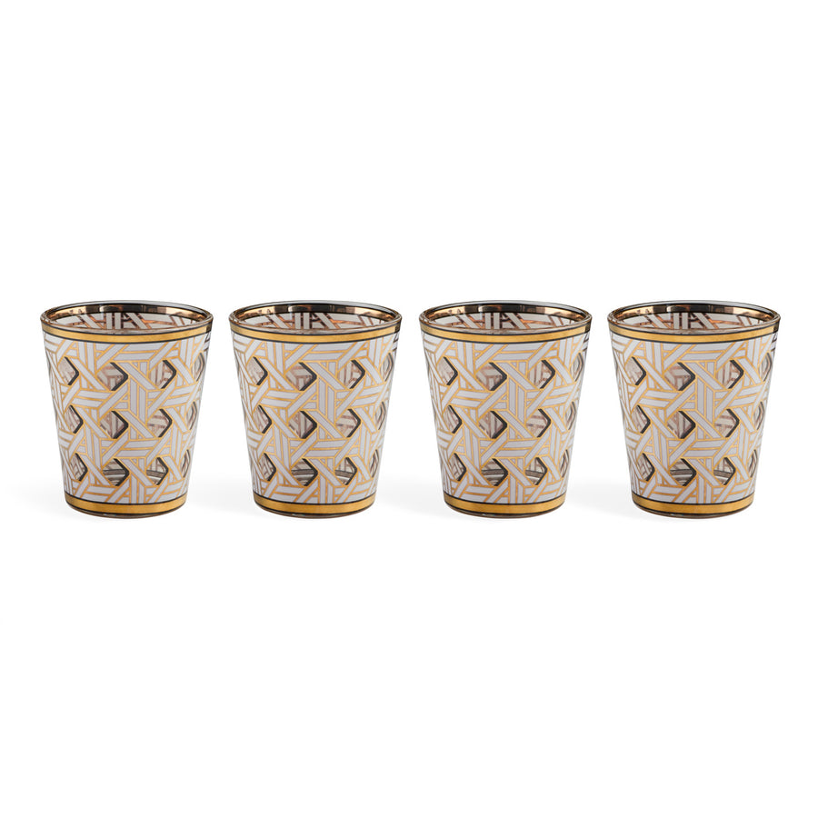 Basketweave Glassware Set Jonathan Adler Default Title