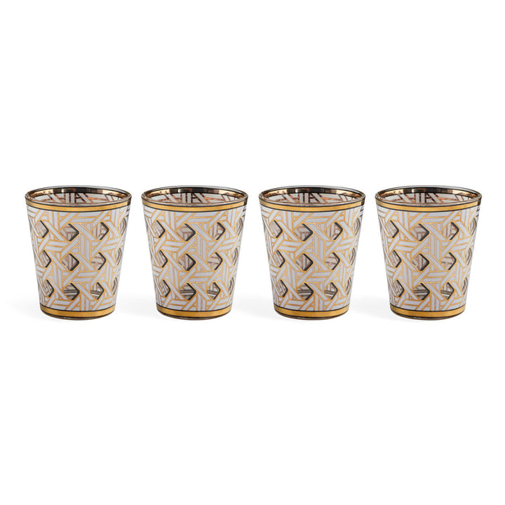 Basketweave Glassware Set Jonathan Adler Default Title