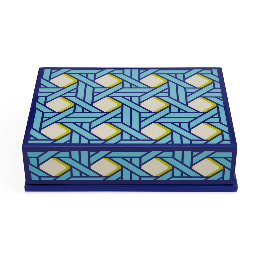 Basketweave Lacquer Card Set Jonathan Adler