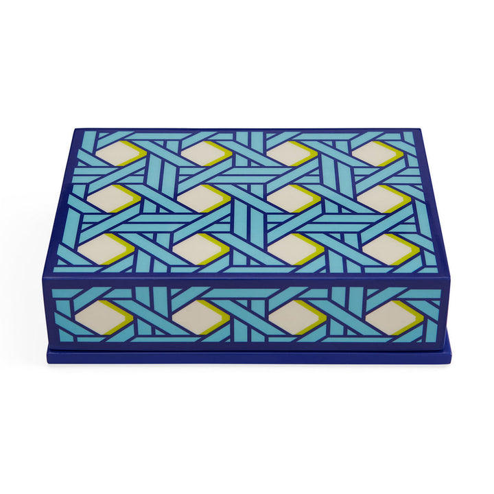 Basketweave Lacquer Card Set Jonathan Adler