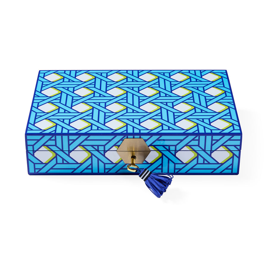 Basketweave Lacquer Jewelry Box Jonathan Adler Default Title
