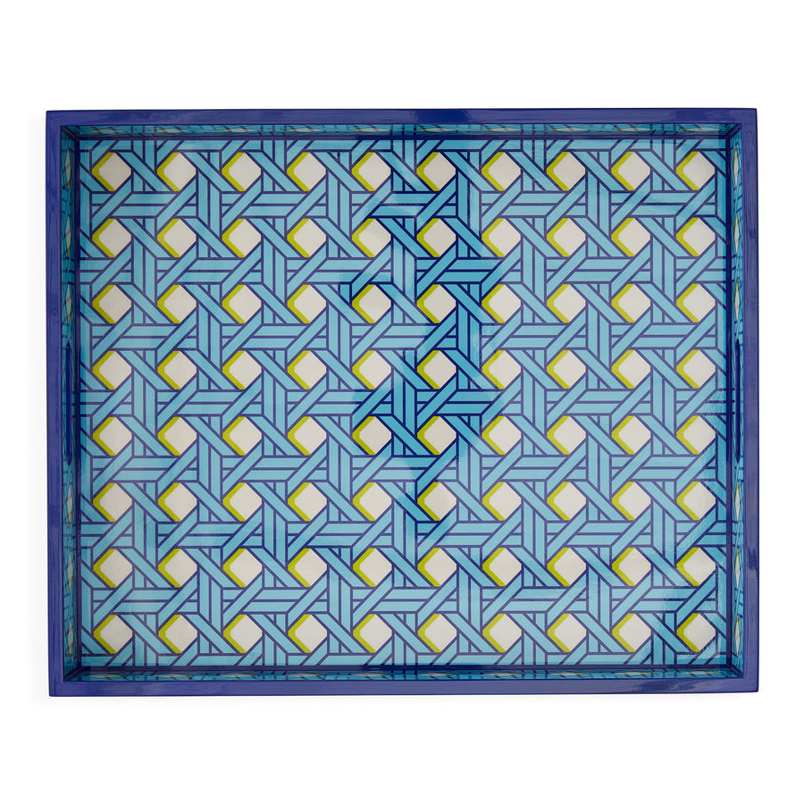 Basketweave Lacquer Tray Jonathan Adler