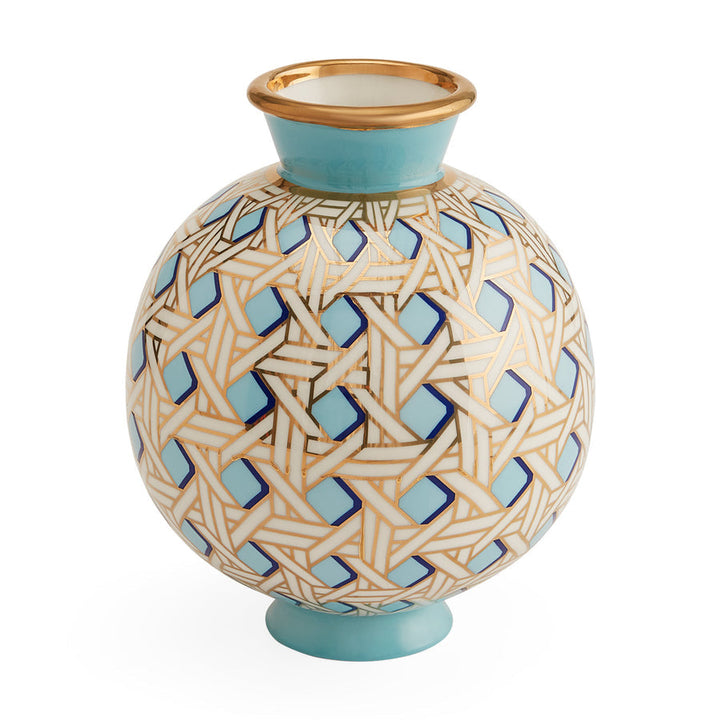 Basketweave Round Vase Jonathan Adler Default Title