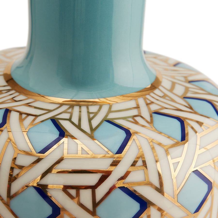Basketweave Tall Bottle Vase Jonathan Adler