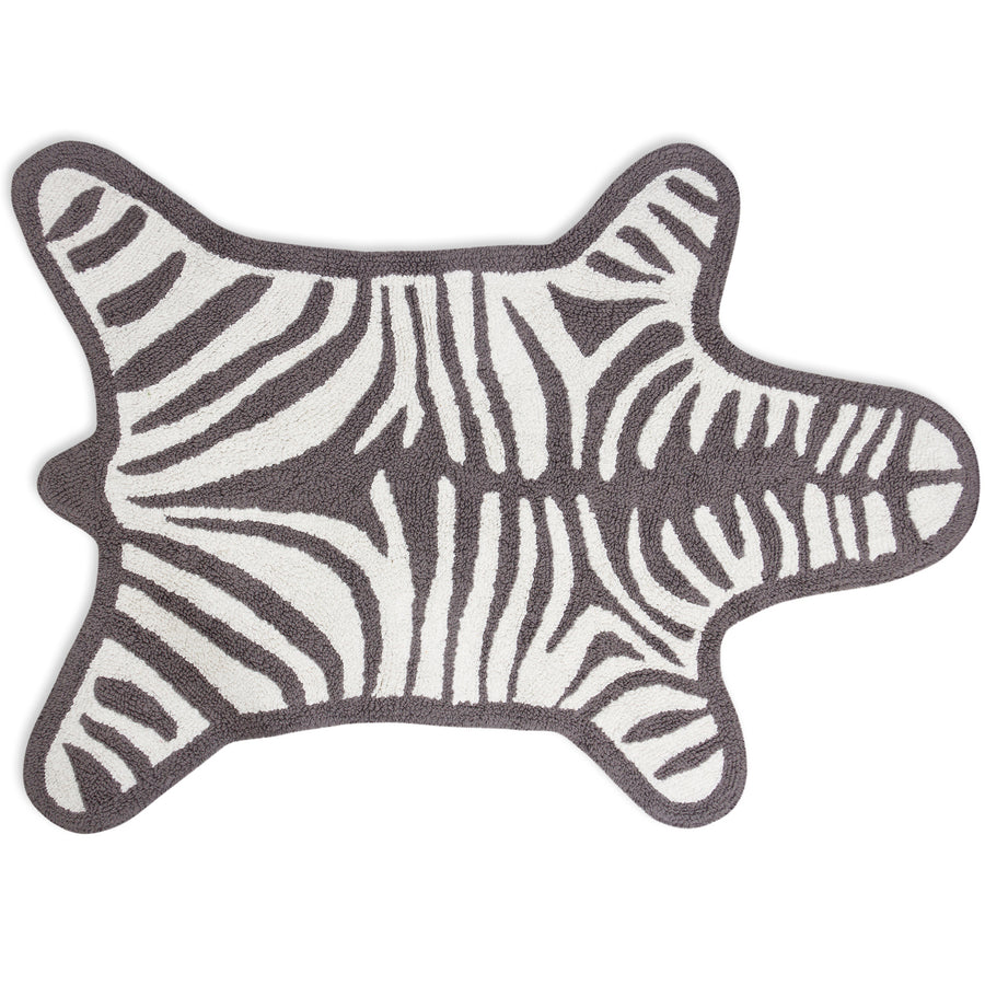 Reversible Zebra Bath Mat Jonathan Adler Grey