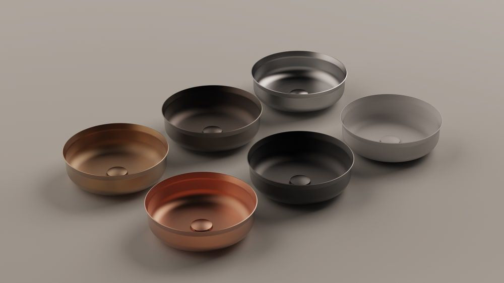 Agape Undici Inox Countertop Sink Agape