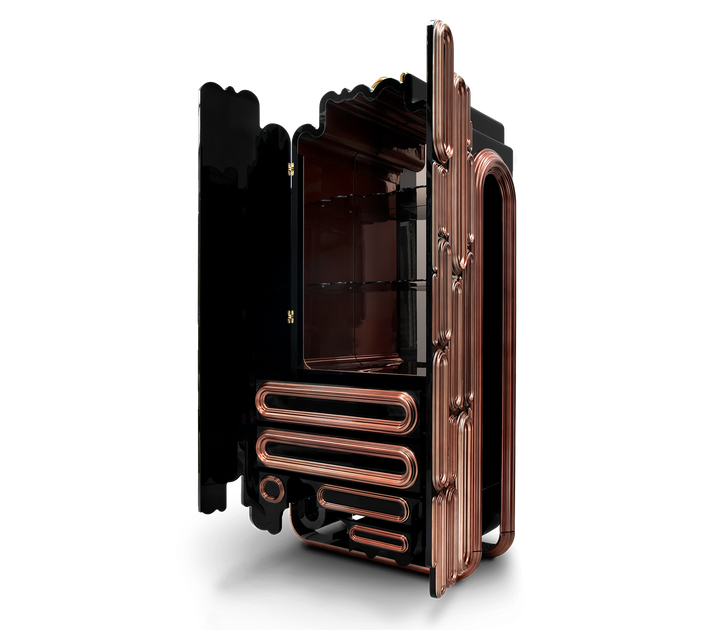 oblong gold cabinet - Image 26