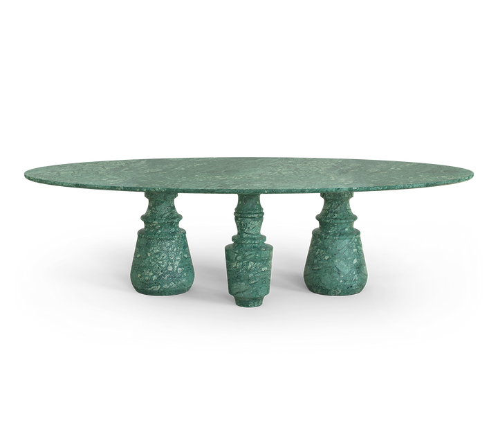 Pietra Oval Xl Nero Marquina Dining Table  Boca Do Lobo   