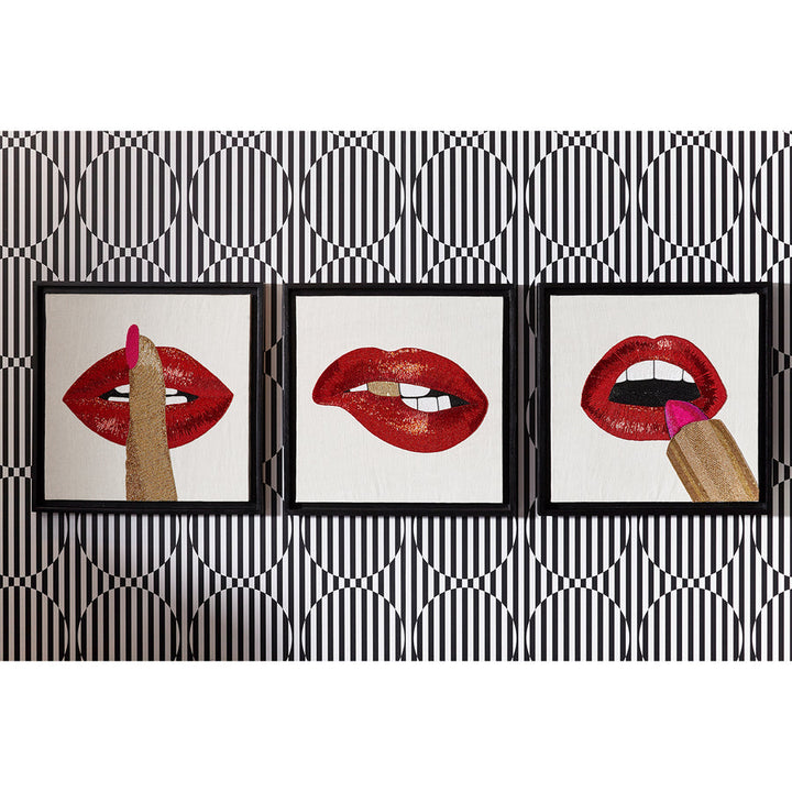 Lipstick Beaded Art Jonathan Adler