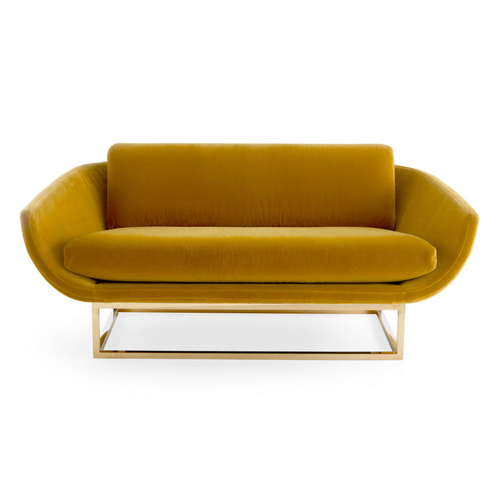Beaumont 64" Settee Jonathan Adler Varese Lichen